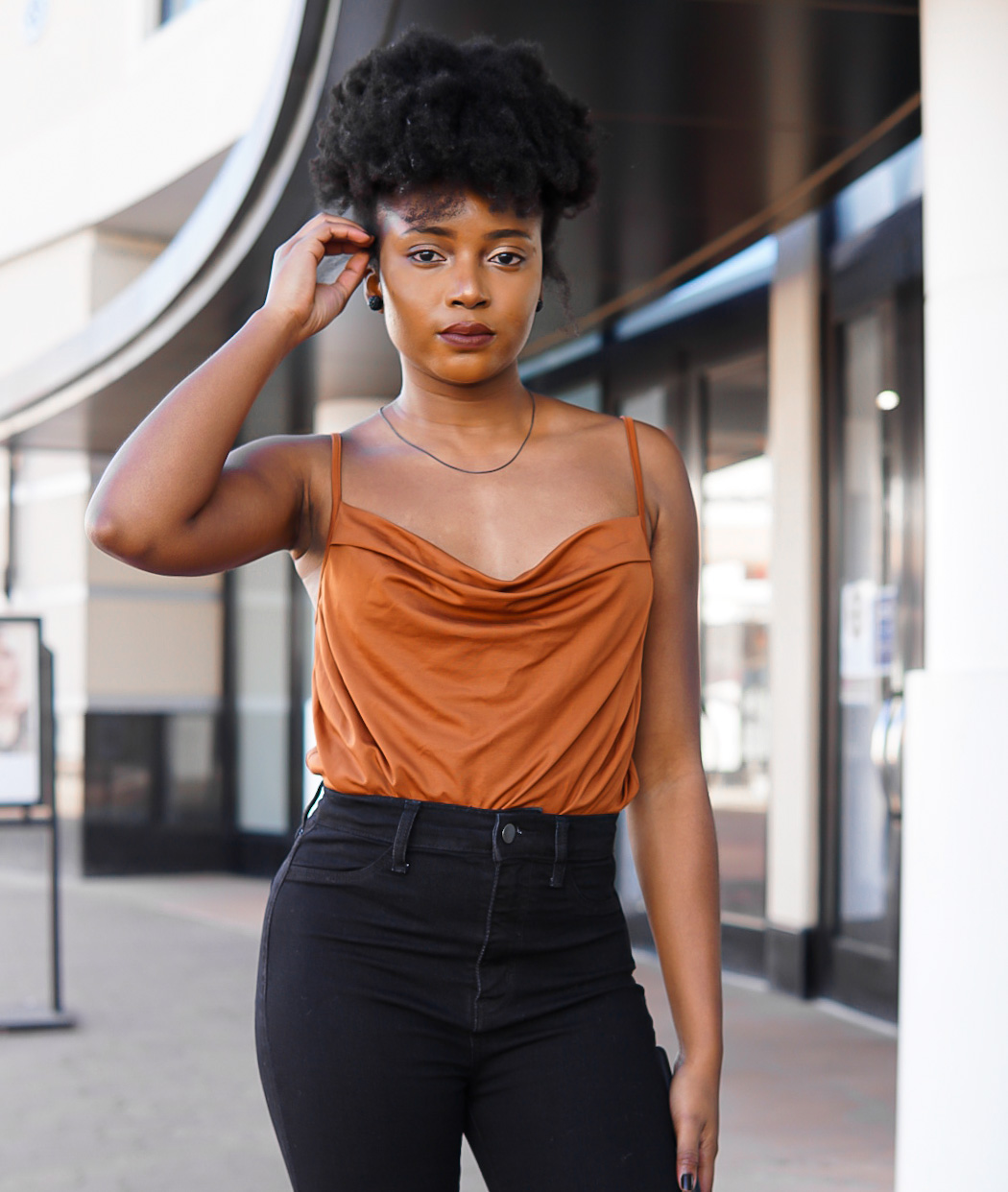 HOW TO STYLE A COWL NECK TOP