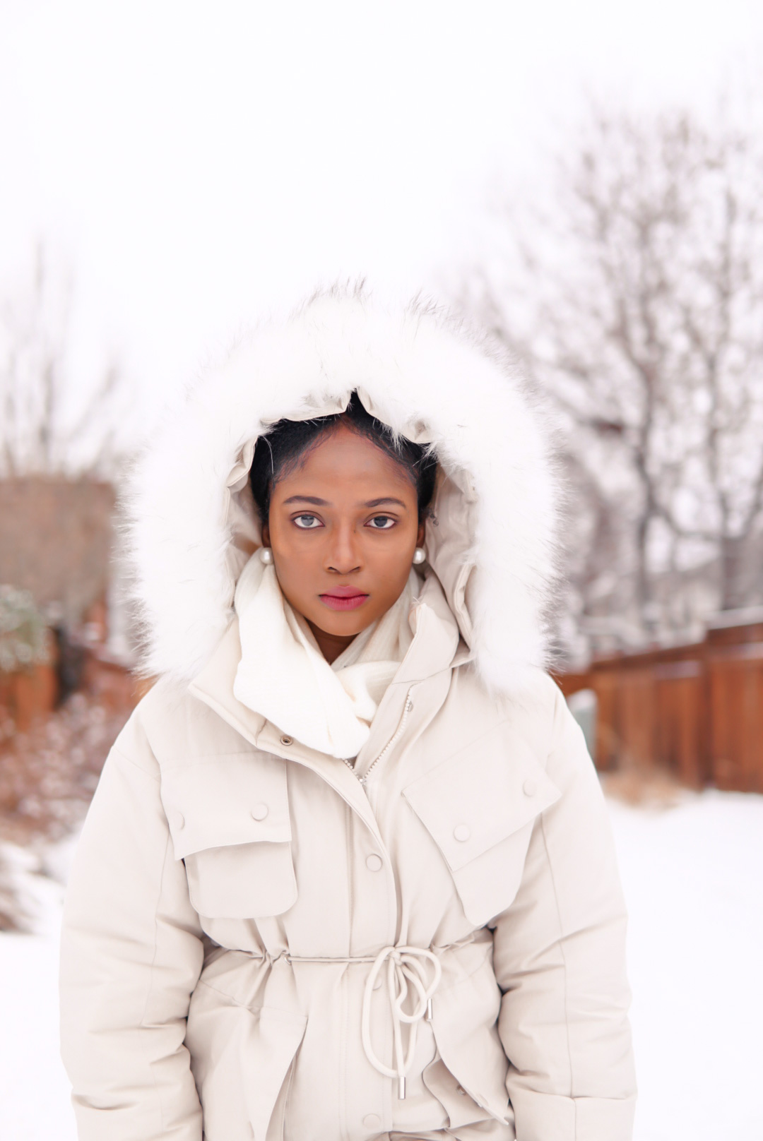 warm winter essentials timeless women's winter coat and combat boots - winter essentials
