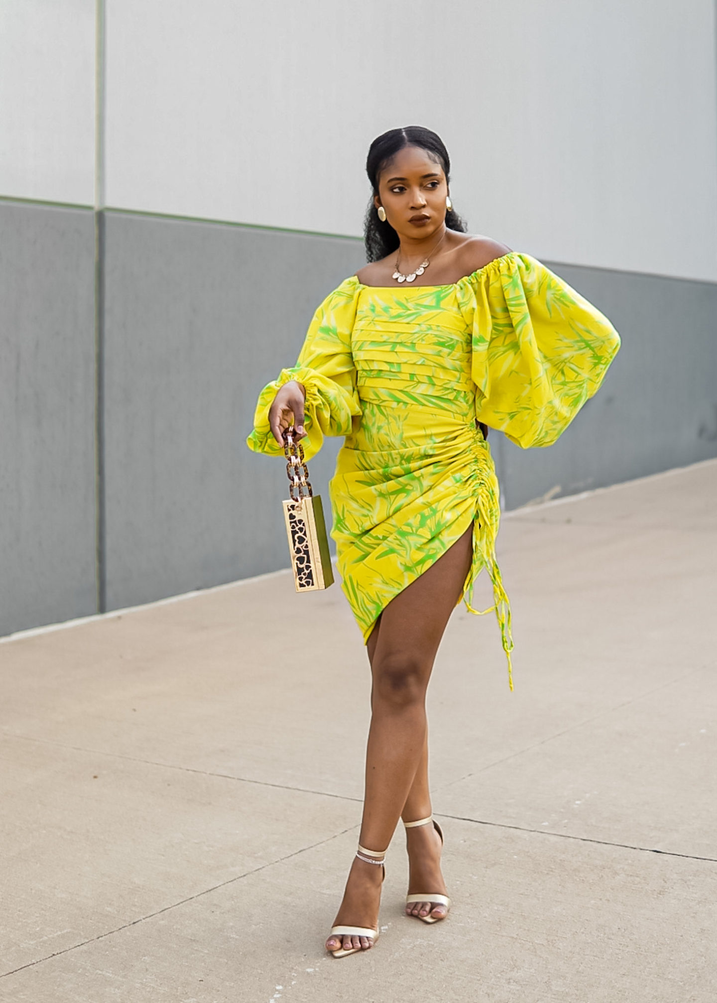 Affordable Fashion Brands to Shop for All Occasions, black woman in yellow dress, grassfields binti dress, trendy yellow outfit, wedding guest outfit idea